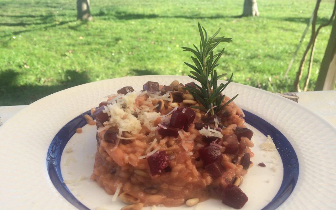 Haciendo un risotto en el oriente de Asturias